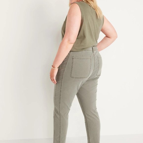 Old Navy O.G. Women's High-Waisted Straight Chinos For Women New - Picture 4 of 4